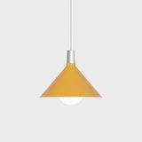 Bower Pendant Light Medium in Yellow + Sphere IV