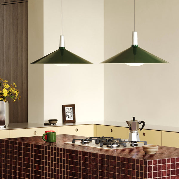 Bower Pendant Light Large in Dark Green