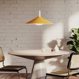 Bower Pendant Light Large in Yellow + Oval II