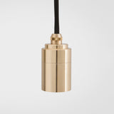 Oval Plug-In Pendant in Brass