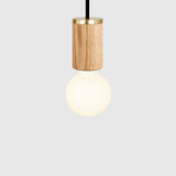 Sphere II Pendant Light in Oak