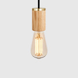 Squirrel Cage Pendant Light in Oak