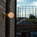 Lochan Wall Light in Brass + Sphere III