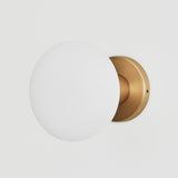 Lochan Wall Light in Brass + Oval