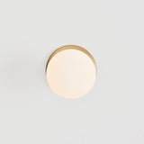 Lochan Wall Light in Brass + Sphere III