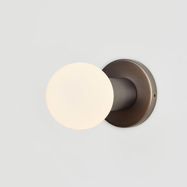 Lochan Wall Light in Graphite + Sphere III