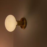 Lochan Wall Light in Brass + Oval